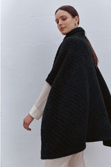 NELSON-N IRIDESCENT TURTLENECK PONCHO