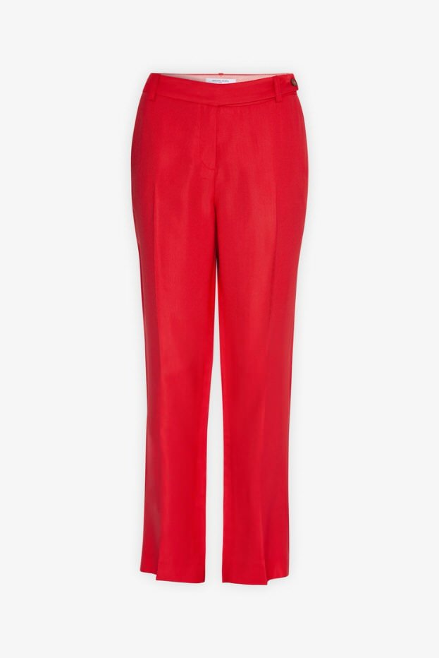 MICHELA LOOSE-FITTING 7/8 CREPE TROUSERS