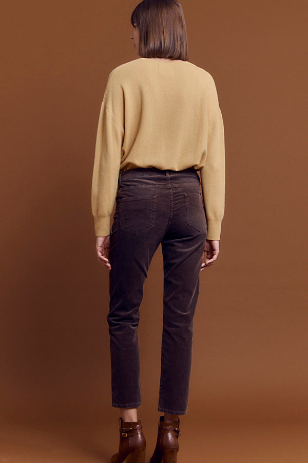 PALON THIN-RIBBED VELVET TROUSERS