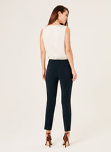 THETIS 7/8 STRAIGHT CREPE TROUSERS