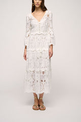 PIGNA WHITE LACE DRESS