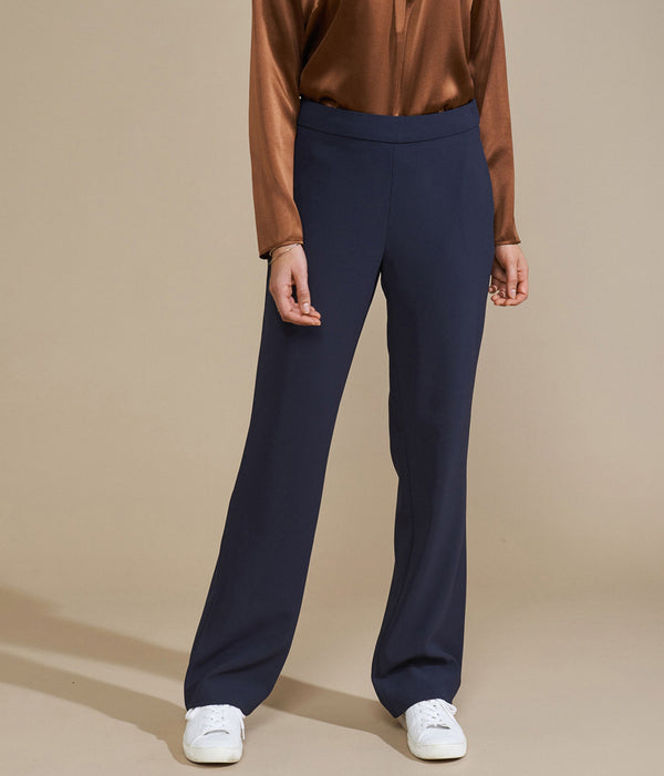 PORTRAIT FLARED FLUID TROUSERS