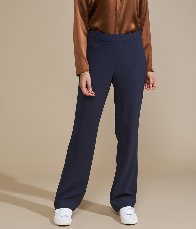 PORTRAIT FLARED FLUID TROUSERS