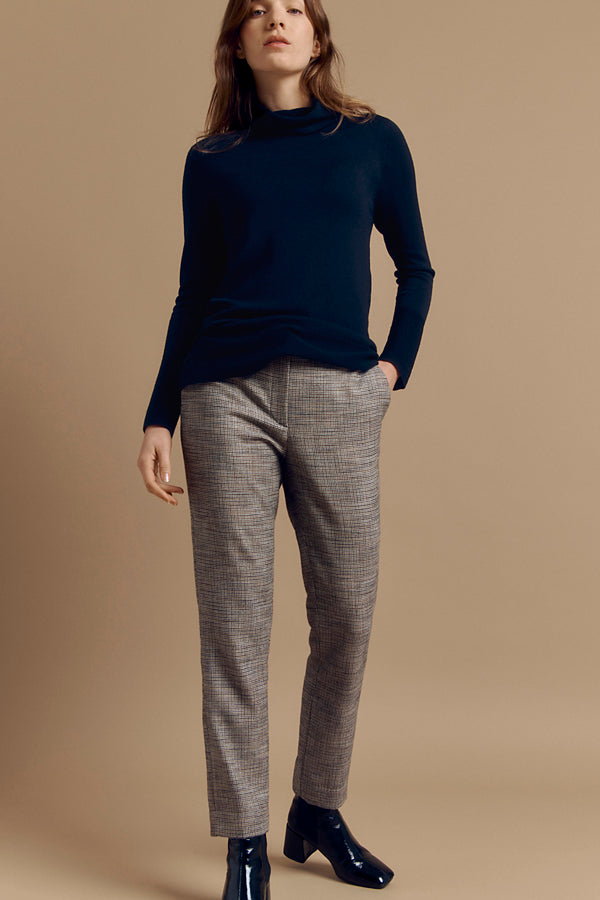 PUCE HOUNDSTOOTH TROUSERS