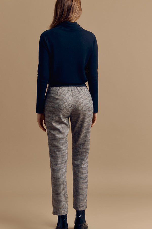 PUCE HOUNDSTOOTH TROUSERS