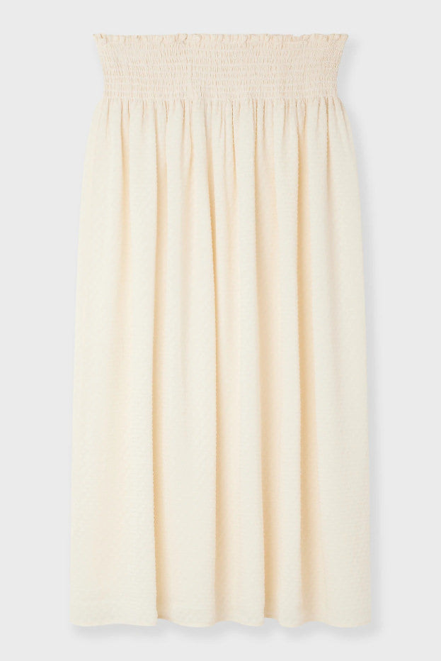 SABAH SMOCKED MIDI SKIRT