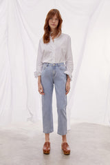 AGATHE HIGH-WAISTED STRAIGHT JEANS