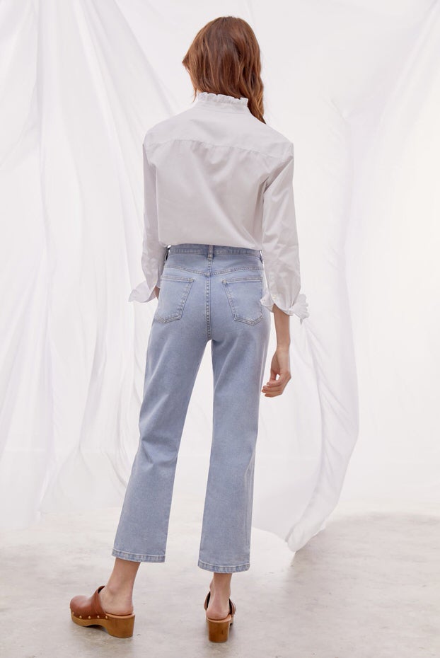 AGATHE HIGH-WAISTED STRAIGHT JEANS