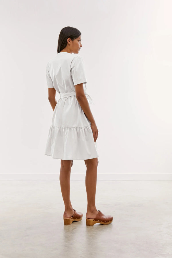 RAQUEL POPLIN TIERED DRESS