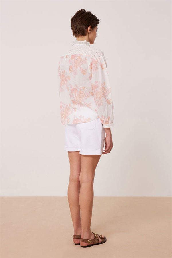 CAEL FLORAL ENGLISH EMBROIDERY SHIRT