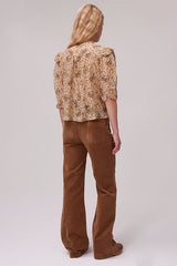 CALYPSO PAISLEY PRINT LUREX THREAD SHIRT