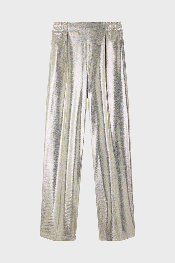 METALLIC EFFECT TROUSER