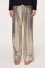 METALLIC EFFECT TROUSER