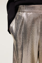 METALLIC EFFECT TROUSER