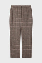 JUNE CHECKERED WOOL BLEND TROUSERS