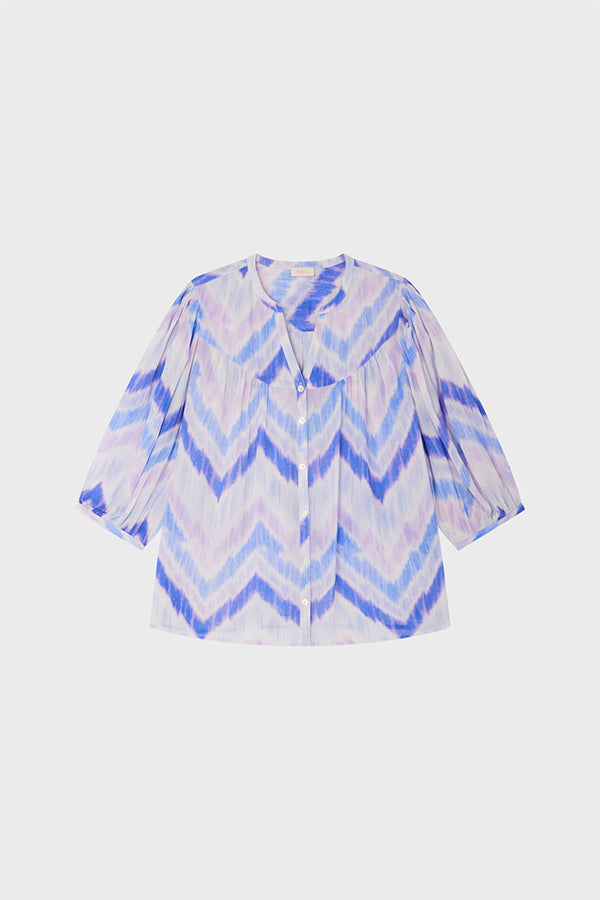 ANITA ZIGZAG TIE DYE SHIRT