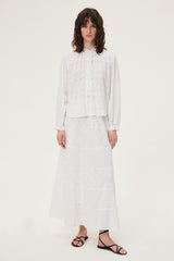 ANNAELLE WHITE BRODERIE ANGLAISE SHIRT