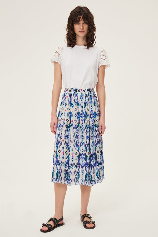 DORRY MEXICAN-INSPIRED PRINT MIDI SKIRT