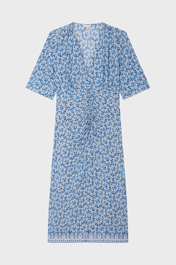 ERWINN INDIGO PRINT MAXI DRESS