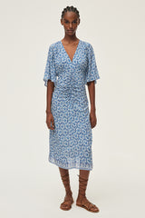 ERWINN INDIGO PRINT MAXI DRESS