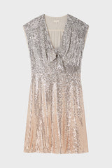 EDELYNE GRADIENT SEQUINED MINI DRESS