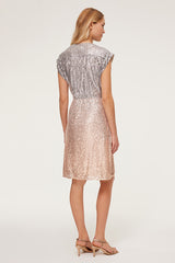 EDELYNE GRADIENT SEQUINED MINI DRESS