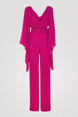 POMERANI CLOAK STYLE SLEEVES ELEGANT JUMPSUIT