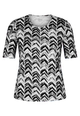 ZIGZAG PRINT T-SHIRT