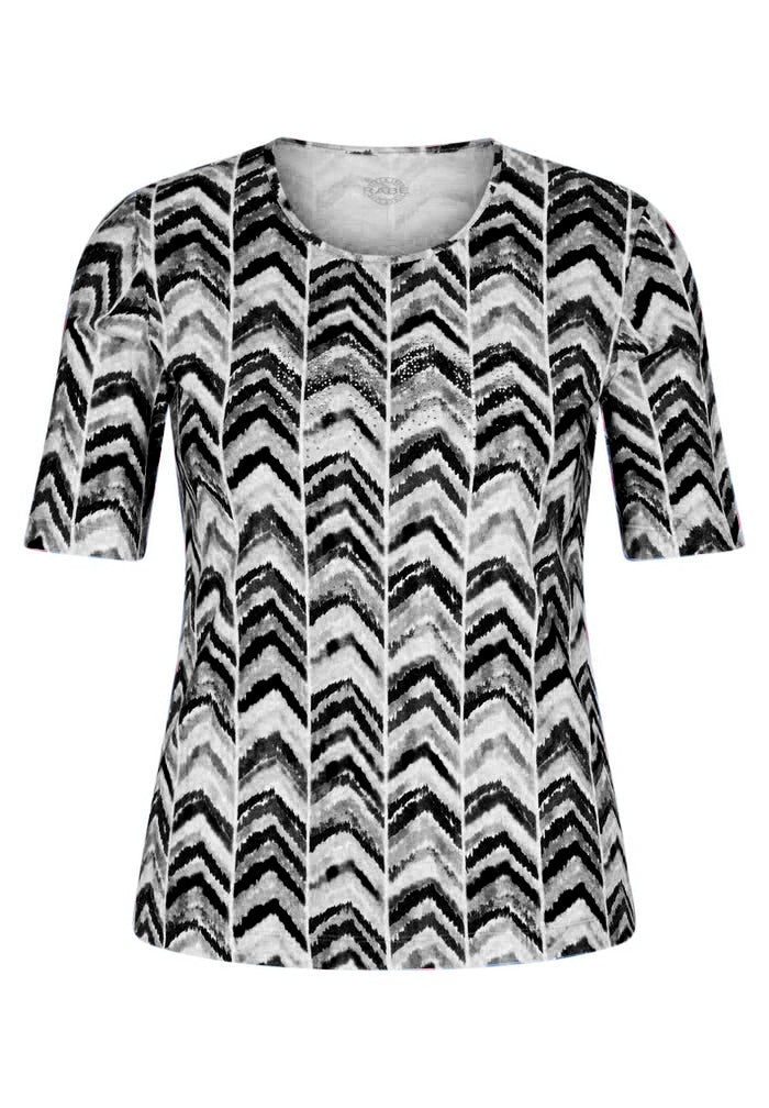 ZIGZAG PRINT T-SHIRT
