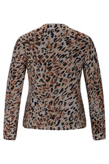 GREY ANIMAL PRINT JACKET