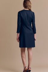 RAMSES WOOL CREPE DRESS