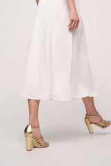 TEOLOGIA SATIN FEEL FLARED SKIRT