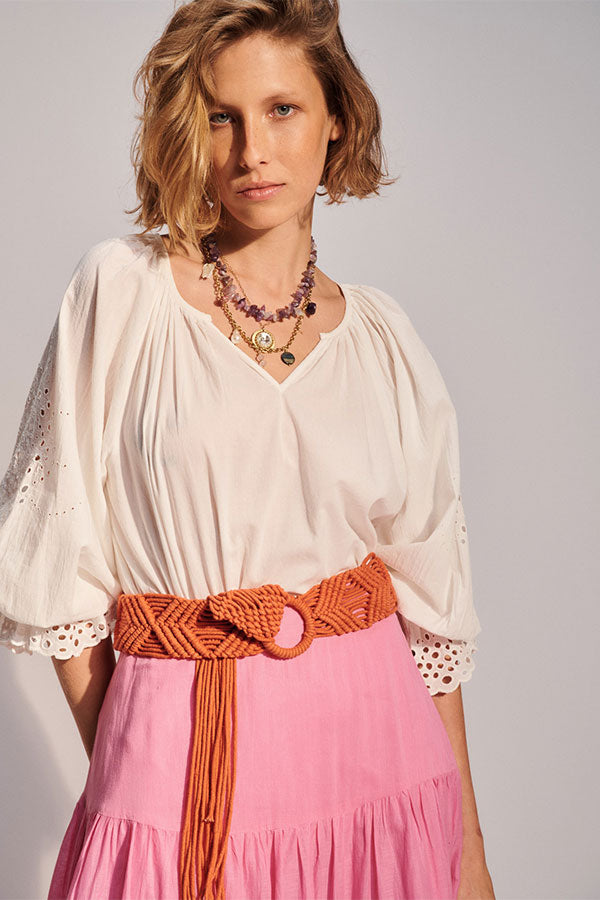 ADRIENNE EMBROIDERED TUNIC