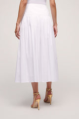 TAMERICE WIDE WAIST COTTON SKIRT