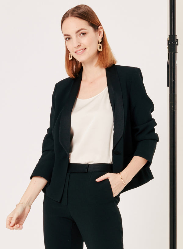 TUXEDA CREPE JACKET