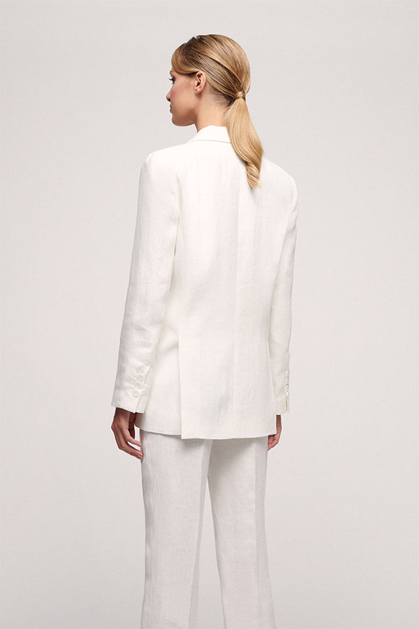 VOLARE SINGLE BREAST LINEN JACKET