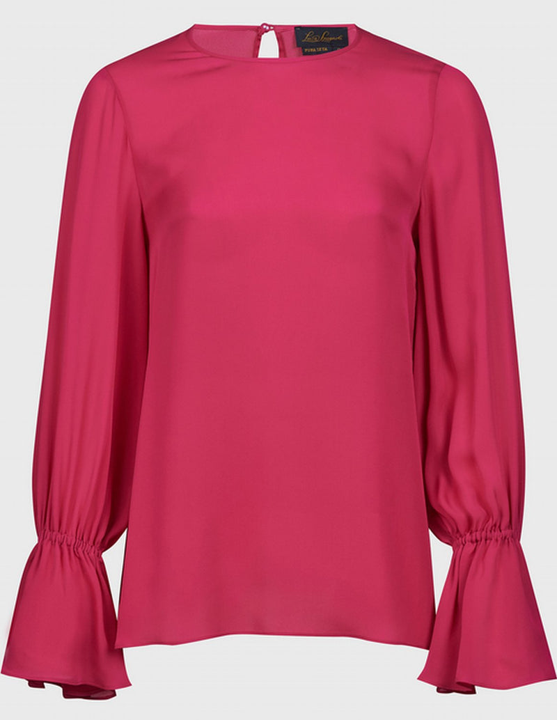 LUDOVICA DOUBLE SILK GEORGETTE SHIRT